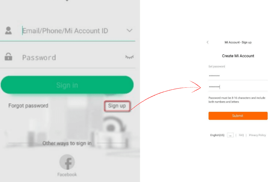 Die einzelnen Schritte des App-Registrierungsprozesses werden mit Screenshots dargestellt